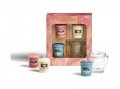 neuveden: YANKEE CANDLE Dárková sada THE LAST PARADISE, 3x votivní svíčka, 1x svícen