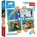 neuveden: Trefl Puzzle Animal Planet: Záhadný svět zvířat 4v1 (35,48,54,70 dílků)