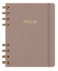 neuveden: Moleskine Academic Spirálový plánovací zápisnik 2023-24 hnědý XL