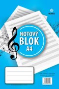 neuveden: Notový blok A4, 25 listů
