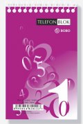 neuveden: Blok k telefonu s horní spirálou A7, linka, 30 listů