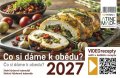 : Kalendář 2027 Co si dáme k obědu, stolní, týdenní, 14 x 21,4 cm