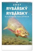 : Kalendář 2027 nástěnný: Rybářský - Rybársky CZ/SK, 33 x 46 cm