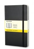 neuveden: Zápisník Moleskine - tvrdé desky, S, čtverečkovaný - černý