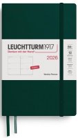 neuveden: Weekly Planner 2026 Paperback (B6+) Forest Green