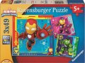 neuveden: Puzzle Iron Man a jeho úžasní přátelé 3x49 dílků