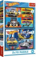 neuveden: Puzzle Hot Wheels: Autíčka 2x70 dílků