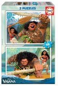 neuveden: Puzzle Odvážná Vaiana 2x48 dílků
