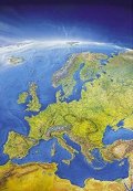 : Evropa-panorama/nástěn.mapa plast.tubus