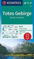 neuveden: Totes Gebirge, Almtal, Stodertal 1:50 000 / turistická mapa KOMPASS 19