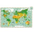 neuveden: DJECO Puzzle Kolem světa - 200 pcs