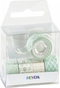 neuveden: HEYDA Sada ozdobných lepicích pásek - zelený mix