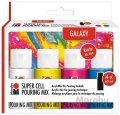 neuveden: Marabu sada na pouring - Mix Galaxy 4 x 60 ml