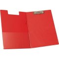 neuveden: Uzavíratelné PVC desky s klipem A4 - červené