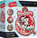 neuveden: Puzzle Wood Craft Origin Vánoční dobrodružství Mickeyho a Minnie 160 dílků
