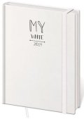 neuveden: Diář 2019 - My White/týdenní B6/s gumičkou