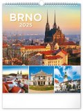 neuveden: Kalendář 2025 nástěnný: Brno, 30 × 34 cm