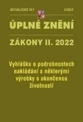 neuveden: Aktualizace VI/1 2022 Vyhláška o podrobnostech nakládání s některými výrobk