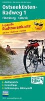 neuveden: Baltské pobřeží 1, Cyklotrasa Flensburg-Lübeck 1:50 000 / cyklistická mapa