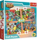 neuveden: Trefl Puzzle Transformers - Akademie 4v1 (12,15,20,24 dílků)