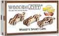 neuveden: Wooden City Puzzle 3D Přívěšky Závodní auta, dřevěné