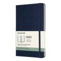 neuveden: Moleskine Horizontální diář 2022 modrý L, týdenní, tvrdý