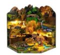 : 3D skládačka Zarážka na knihy Miniatura domečku Magická knihovna