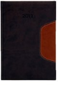 neuveden: Diář 2011 Memphis týdenní A5 - hnědá/světle hnědá