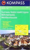 neuveden: Šumava, Vodní nádrž Lipno, Böhmerwald, Moldaustausee 1:50 000 / turistická 
