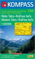 neuveden: Nízké Tatry-Kráĺova hoĺa, Niedere Tatra-Kráĺova hoĺa 1:50 000 / turistická 