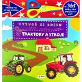 neuveden: Vytvoř knihu Traktory a stroje - Přečti, vystřihni, nalep 3+