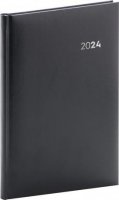 neuveden: Diář 2024: Balacron - černý, týdenní, 15 × 21 cm