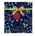 neuveden: YANKEE CANDLE Adventní kalendář Kniha 2021 (svícen+12ks čajových svíček+12 