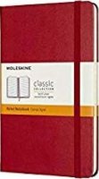 neuveden: Zápisník Moleskine - tvrdé desky, M, linkovaný - červený