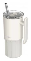 : Nerezový termohrnek s brčkem Umi Ivory 720ml