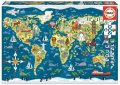 neuveden: Puzzle Mapa světa 200 dílků