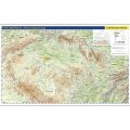 neuveden: Česká republika - nástěnná fyzická mapa 1:500 tis./99x62,5 cm