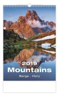 neuveden: Kalendář nástěnný 2019 - Mountains/Berge/Hory