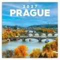 -: Kalendář 2027 poznámkový: Praha 2027, 20 x 20 cm