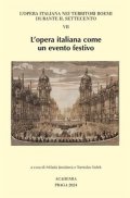Jonášová Milada: L´opera italiana come un evento festivo