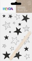 neuveden: Heyda Propisoty 10 x 19 cm - hvězdy černé