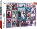 neuveden: Trefl Puzzle Frozen - Kouzelná galerie / 500 dílků
