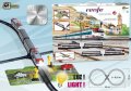 neuveden: Příměstský vlak Renfe s křížením železnice a přejezdem se závorami