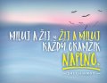Chinmoy Sri: Magnet na lednici - Miluj a žij a žij a miluj každý okamžik naplno