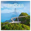 neuveden: Kalendář 2024 poznámkový: Mosty, 30 × 30 cm
