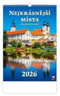 neuveden: Kalendář nástěnný 2026 - Nejkrásnější místa České republiky