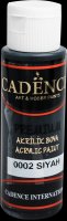 neuveden: Akrylová barva Cadence Premium - černá / 70 ml