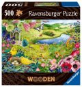 neuveden: Ravensburger Puzzle - Divoká zahrada 500 dílků, dřevěné