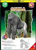 neuveden: Gorila – Papírový 3D model/52 dílků