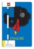 neuveden: LEGO® Stationery Zápisník A5 s modrým perem - Imagine